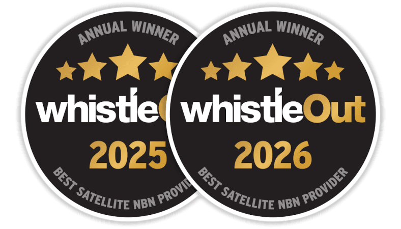 WhistleOut Awards 2025 & 2026 Best Satellite nbn Provider