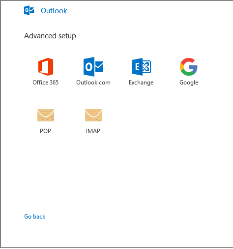 microsoft outlook 2016 setup